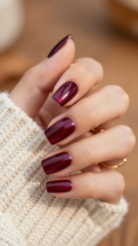 Deep velvet burgundy