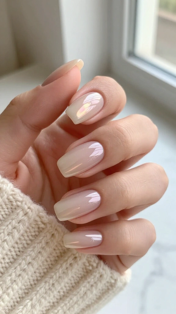 Sheer nude glaze
