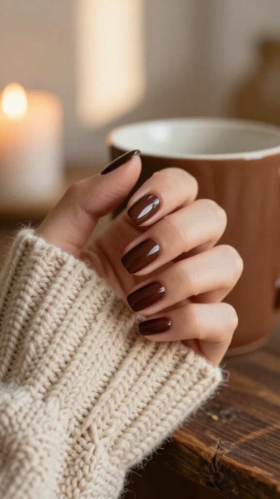 Glossy chocolate espresso