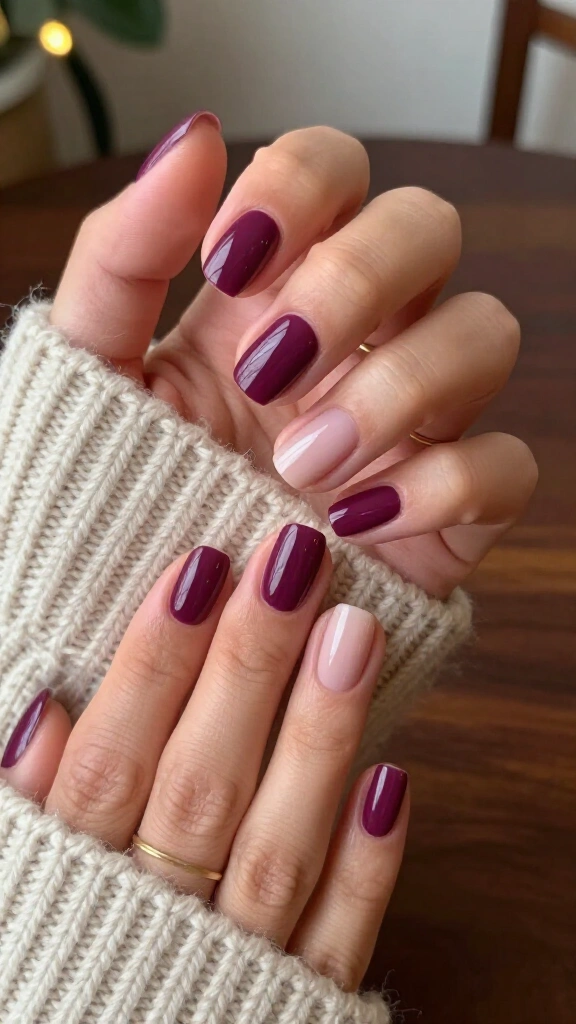 Rich plum half-moons