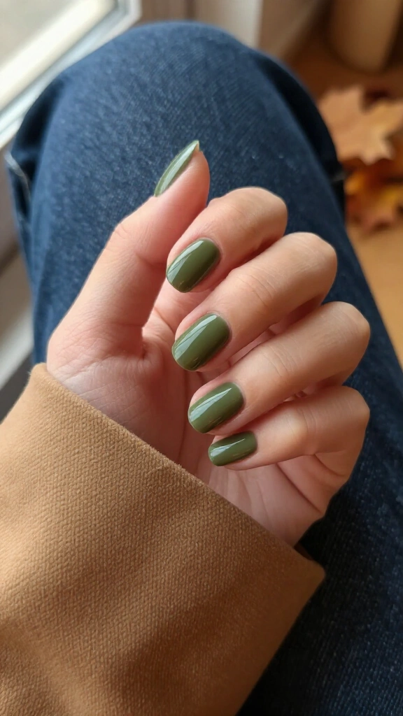 Olive green with high-shine finish