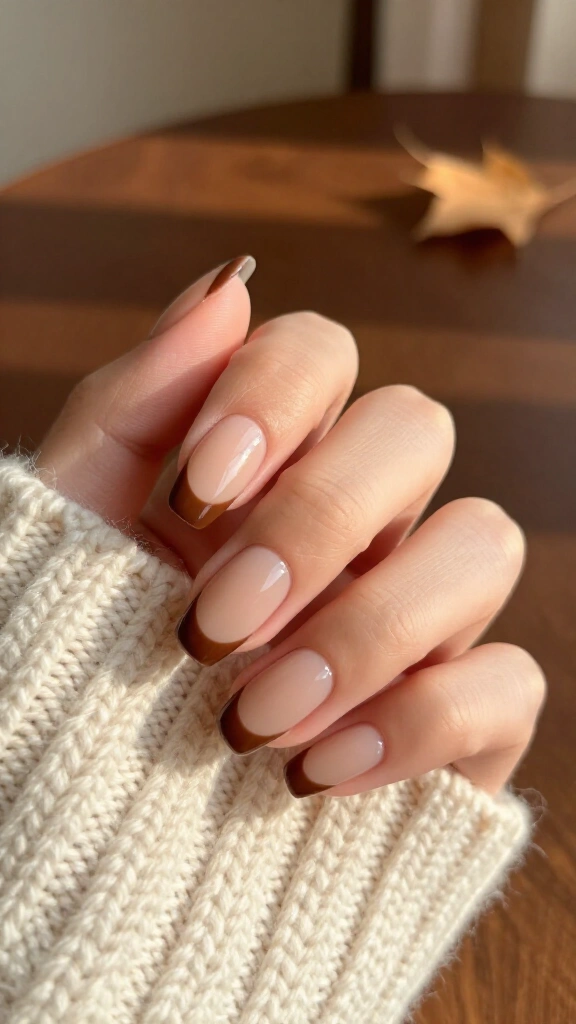 Rich espresso French tips