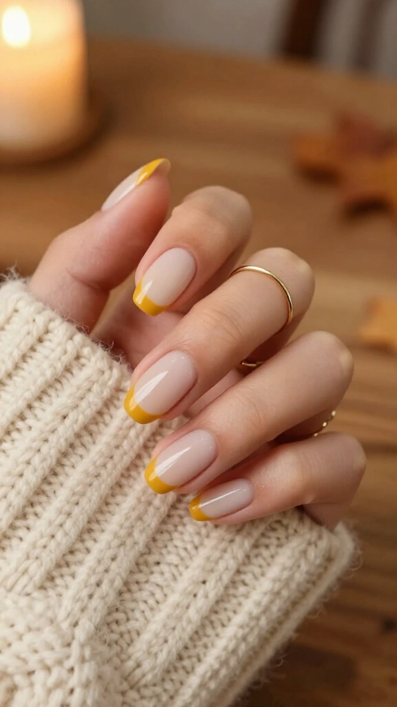 Mustard yellow minimal edge