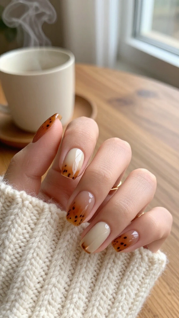 Tortoiseshell accent tips