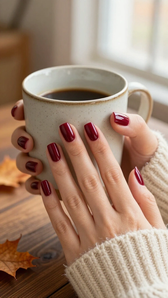 Glossy burgundy solos