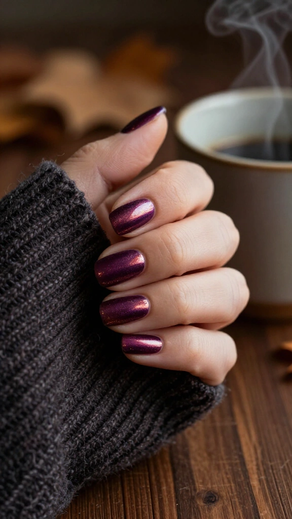 Rich plum velvet