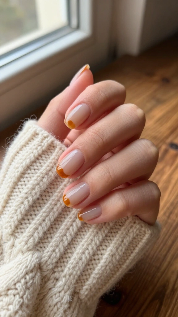 Minimalist amber dot art