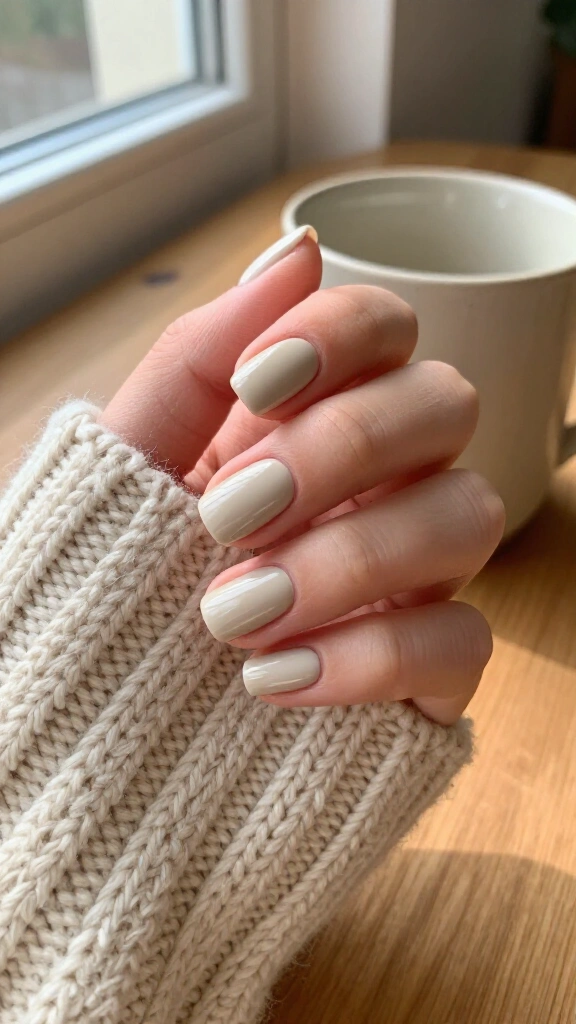 Creamy oat milk monochrome