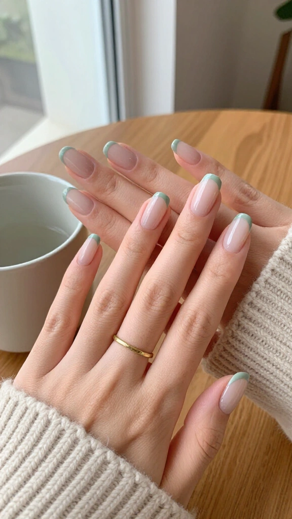 Muted sage micro French