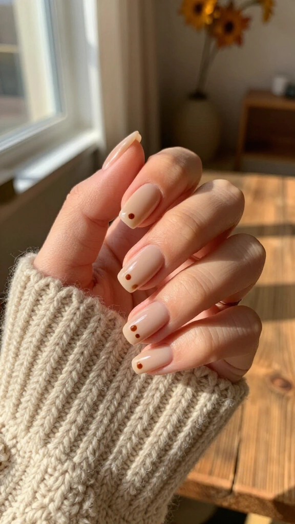 Burnt umber micro dots