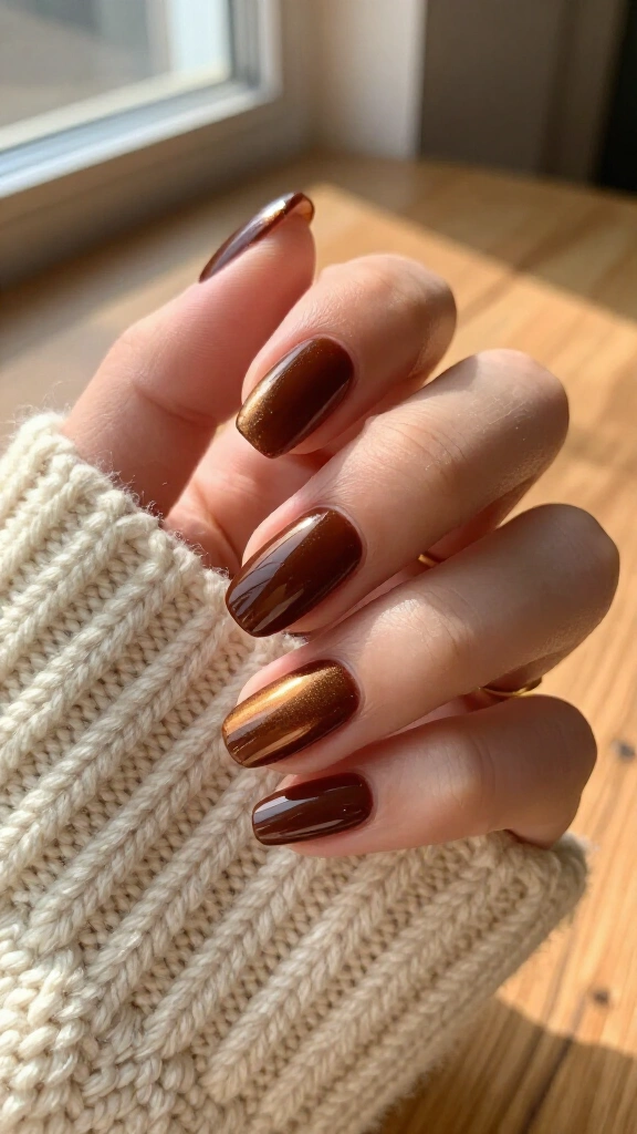 Rich mocha glaze