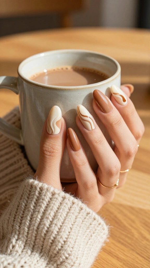 Creamy Chai Tea Latte Waves
