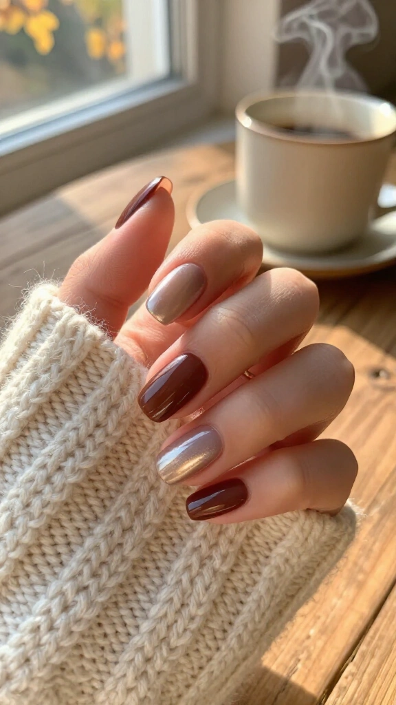 Frosted mocha shimmer