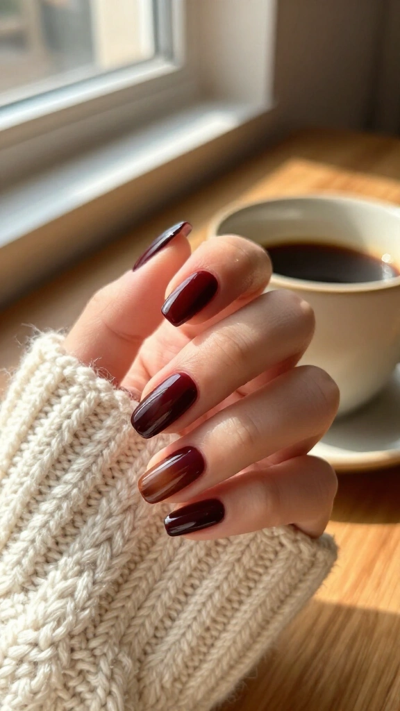Chocolate cherry ombré