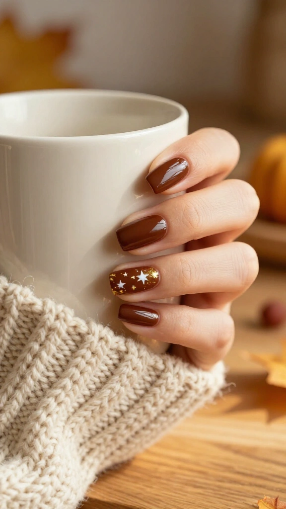 Espresso starburst accent