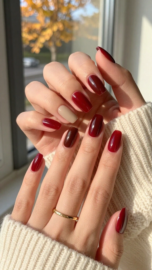 Classic Chocolate Cherry Jelly Nails