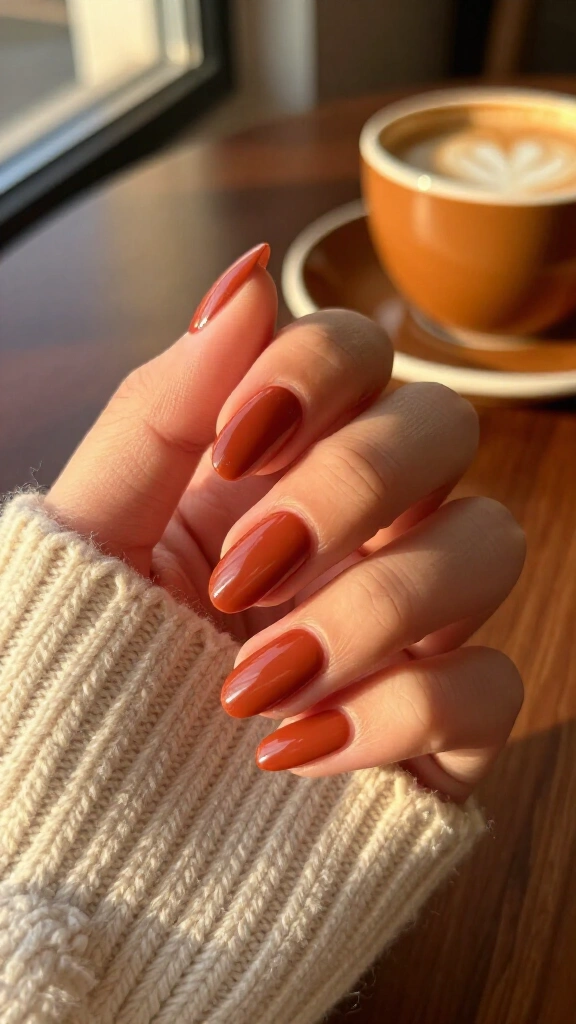 Terracotta minimalist half-moons