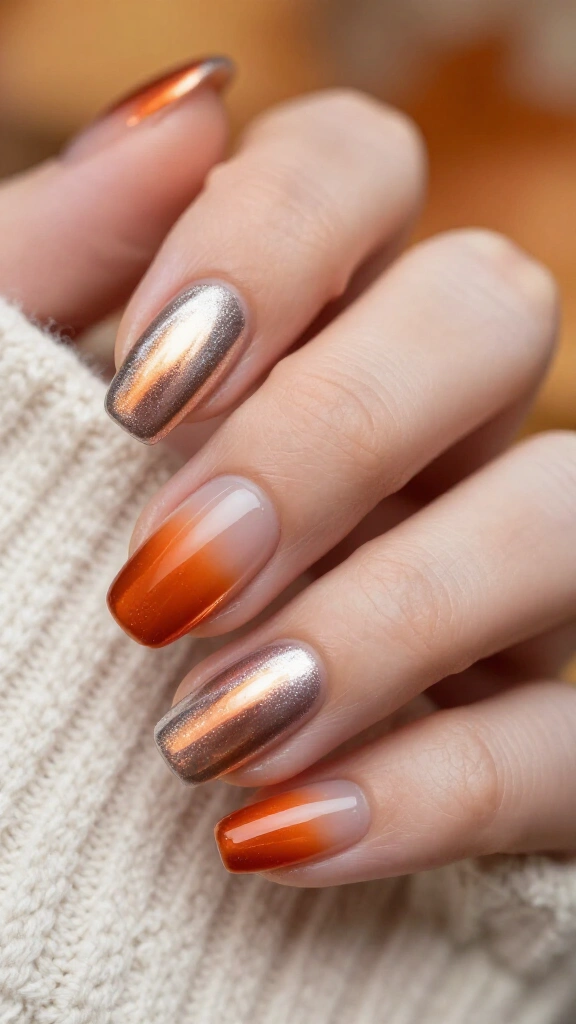 Chrome aura flame effect