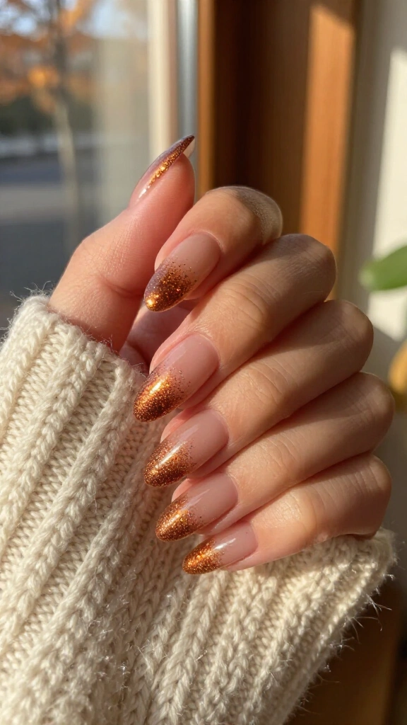 Metallic copper gradient