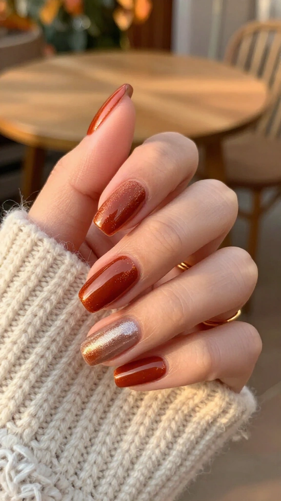 Burnt terracotta chrome
