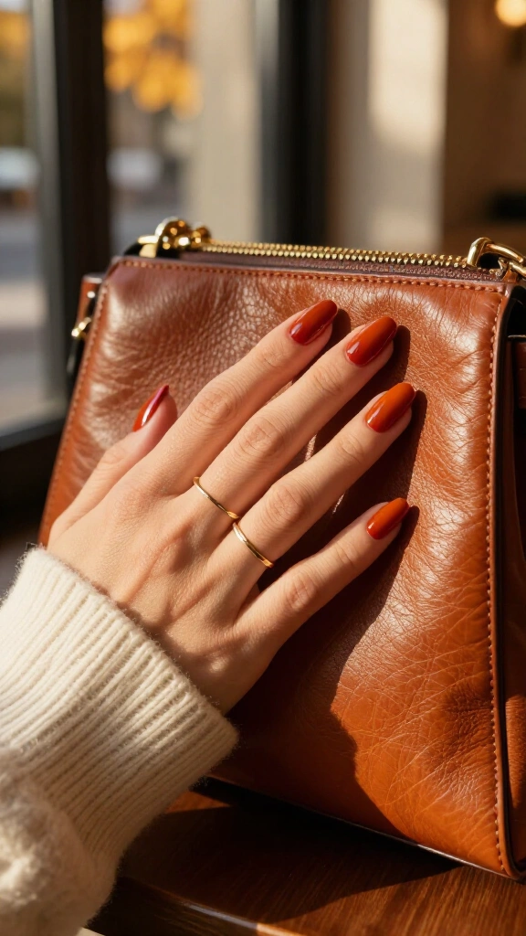 Vintage cognac leather