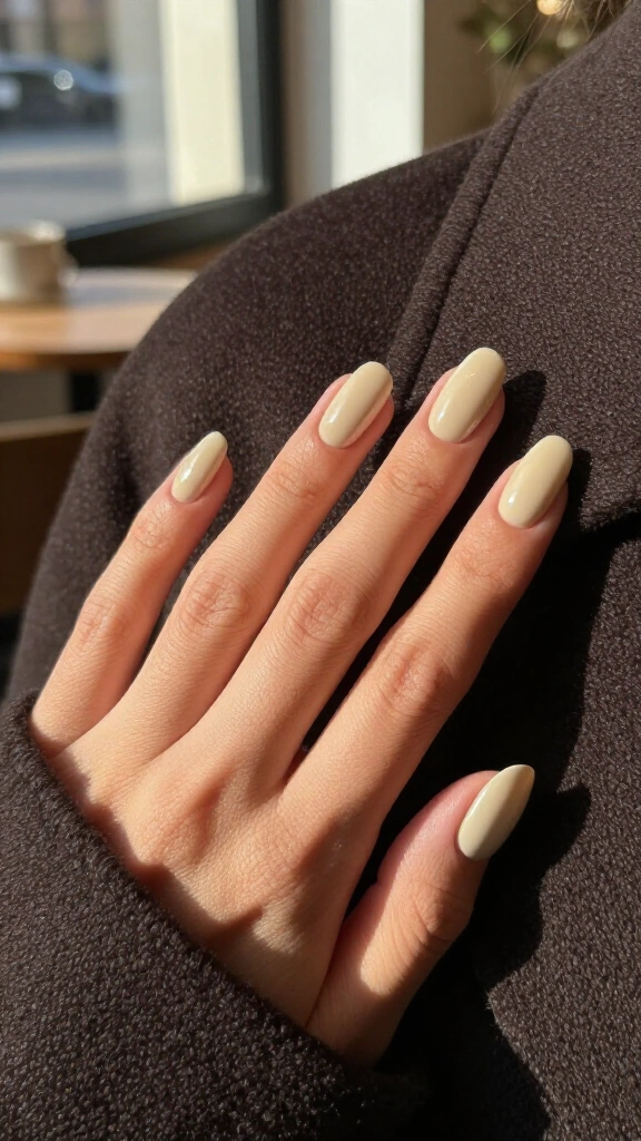 Creamy oat milk monochrome