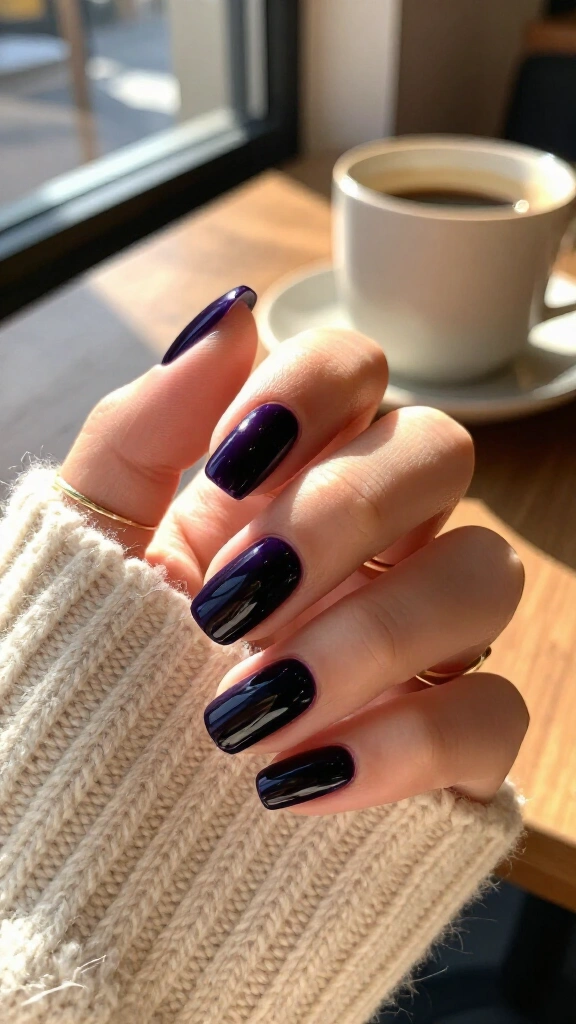 High-shine blackberry gel