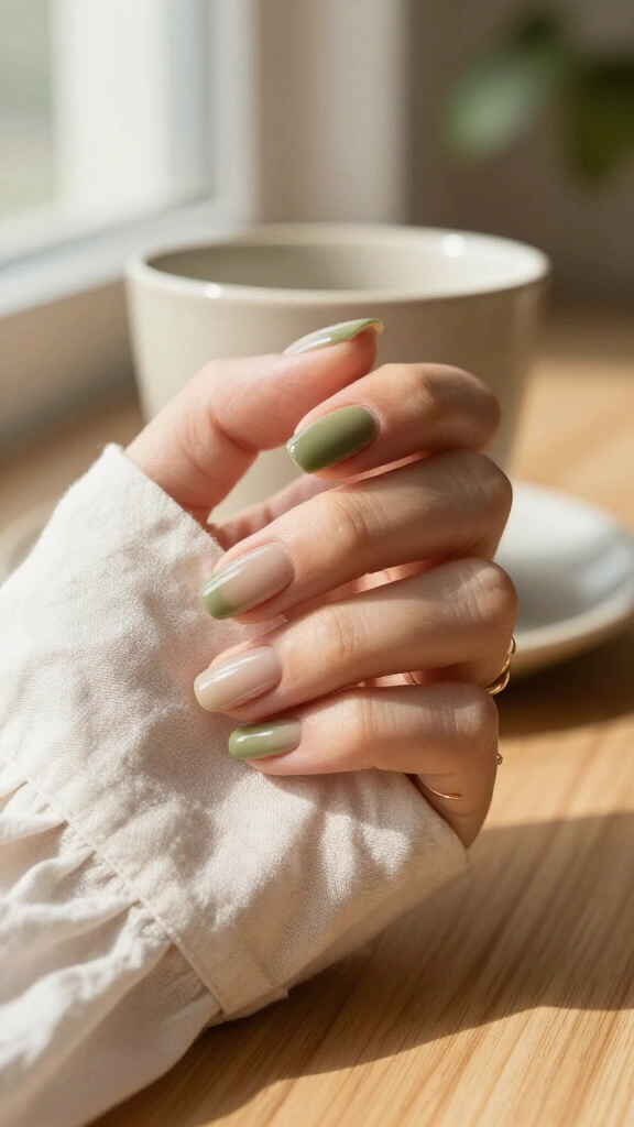 Olive green micro-tips
