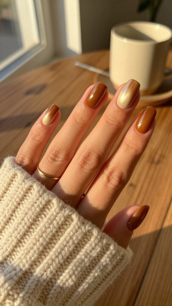 Creamy caramel glaze