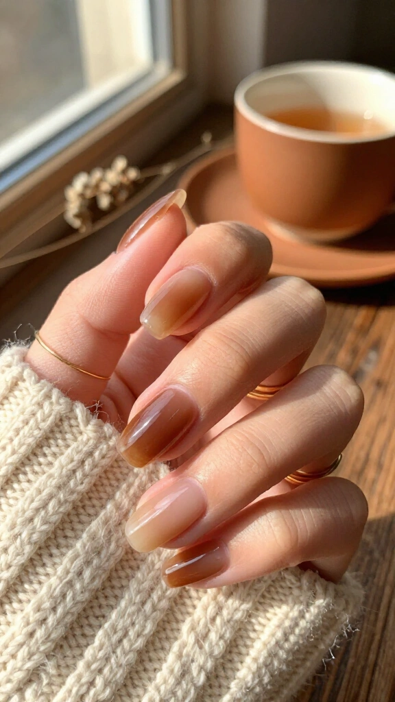 Smoky quartz jelly polish