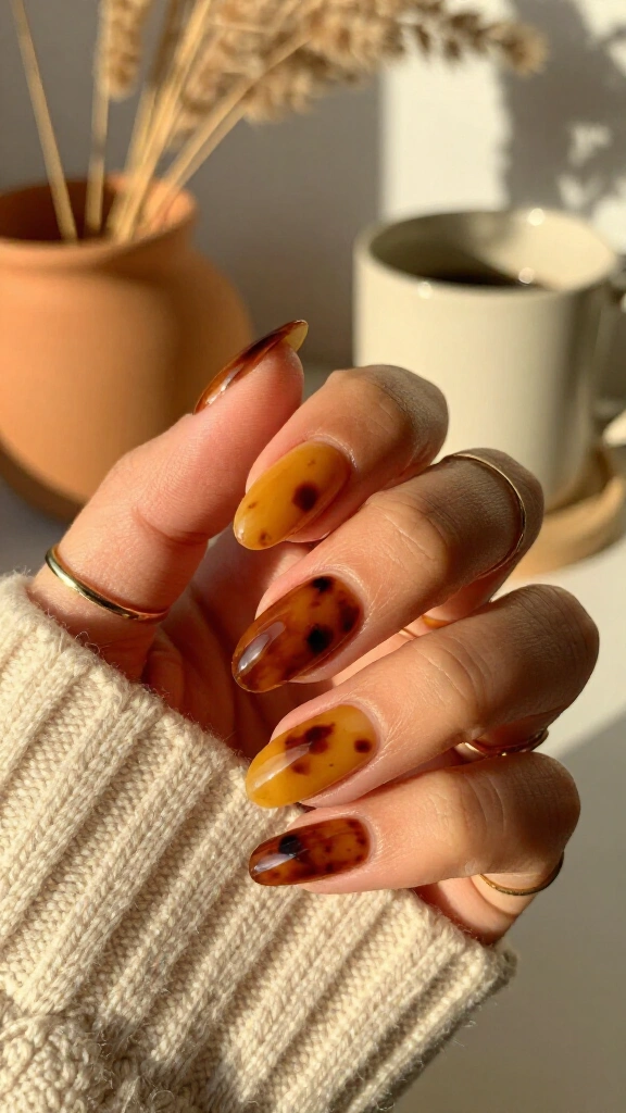 Rich amber tortoiseshell