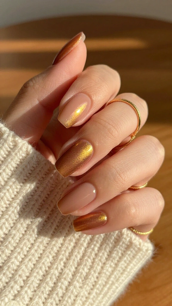 Bronzed nude chrome