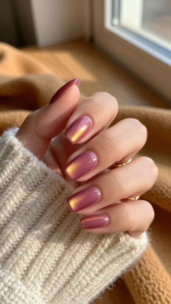 Pink amber cat-eye