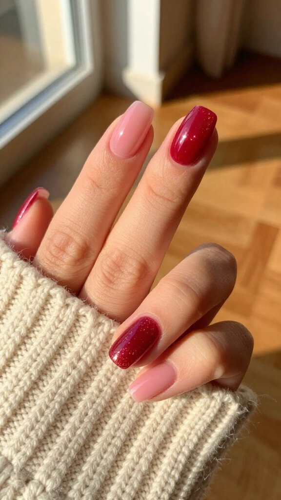 Cranberry glaze accent