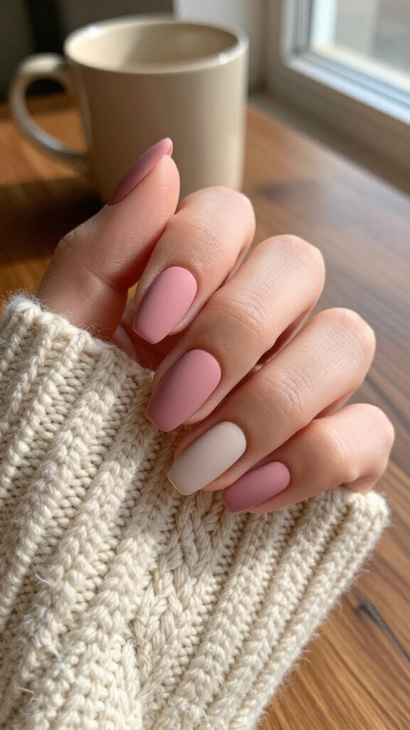 Antique rose matte finish