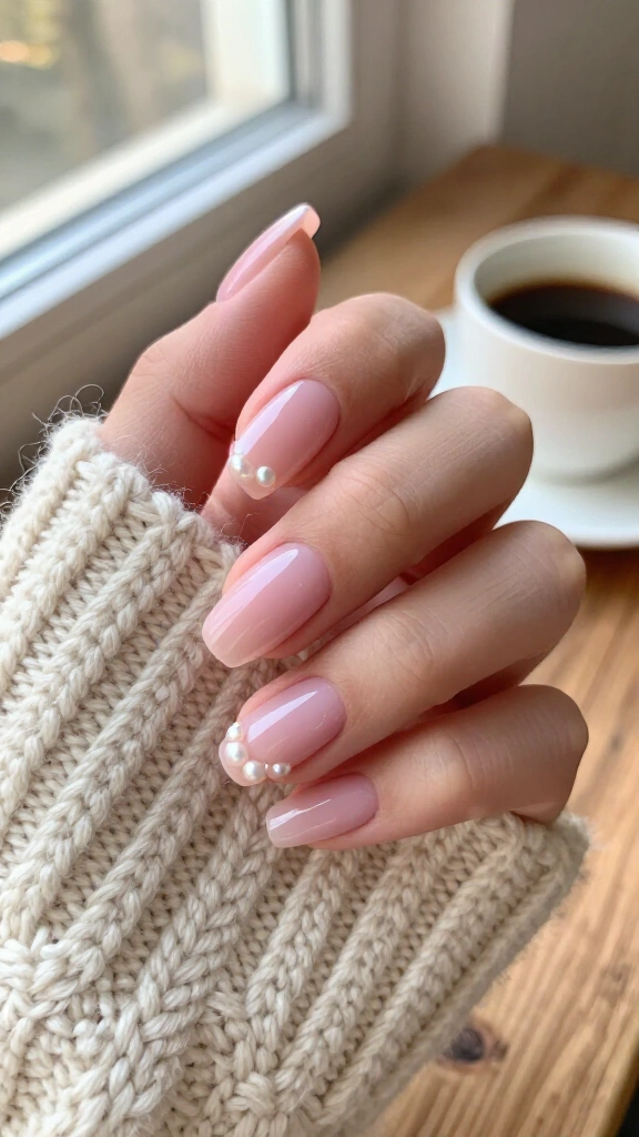 Pearl-embellished blush