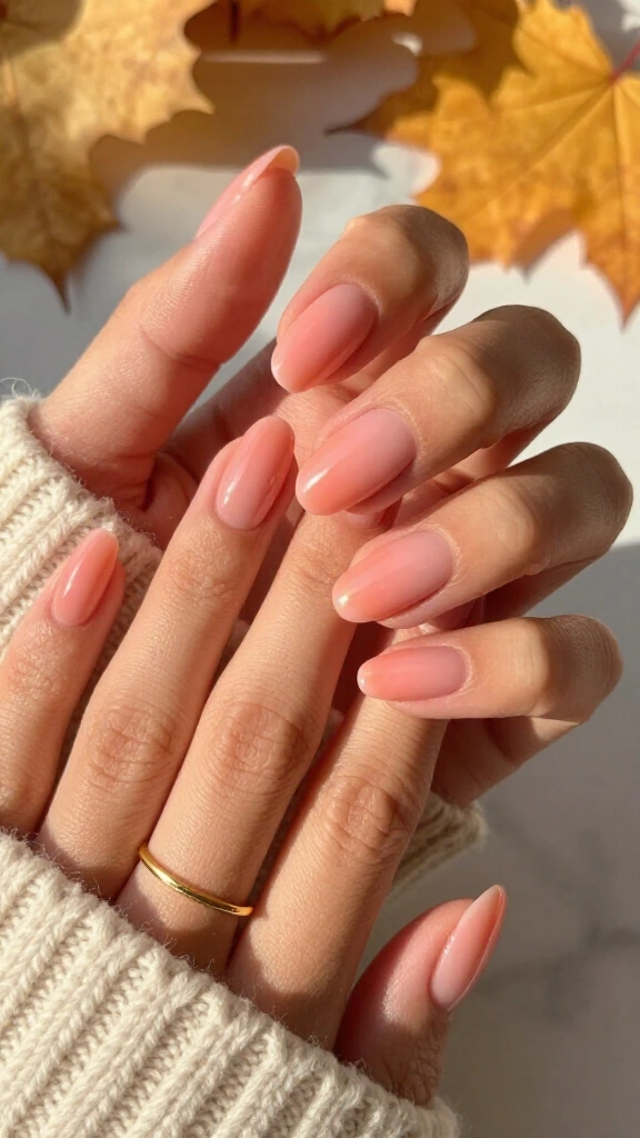 Soft coral-pink cream