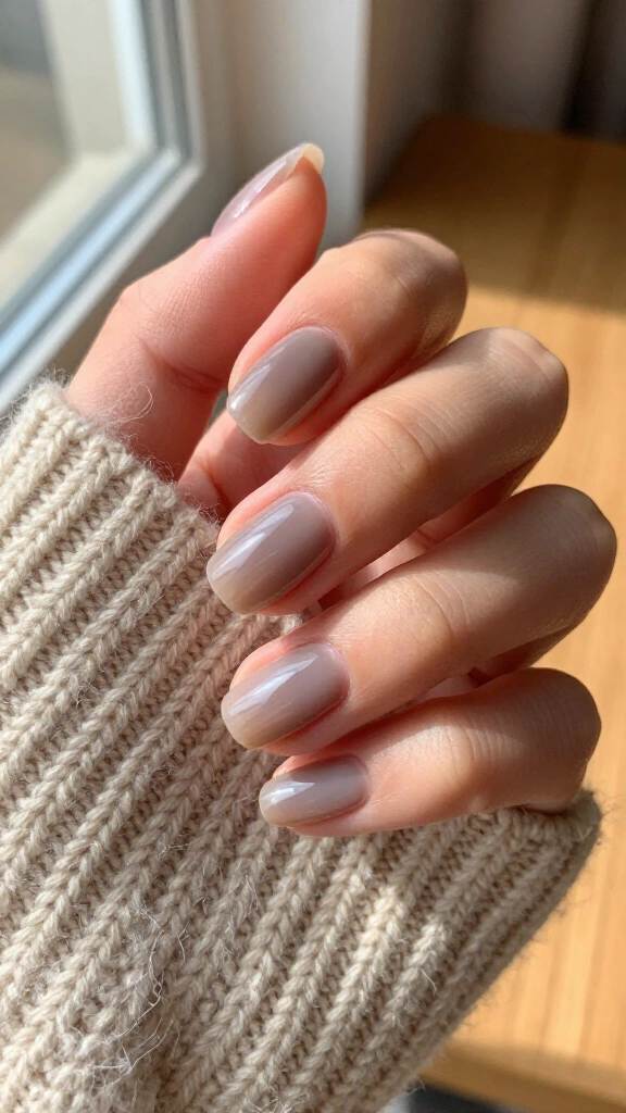 Smoky quartz jelly nails