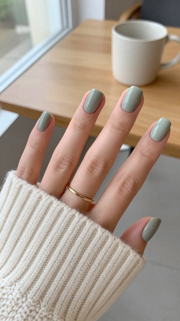 Muted sage minimalist