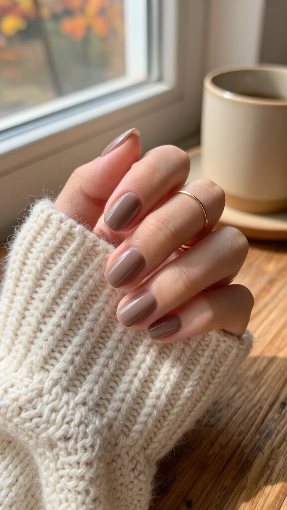 Warm taupe polish