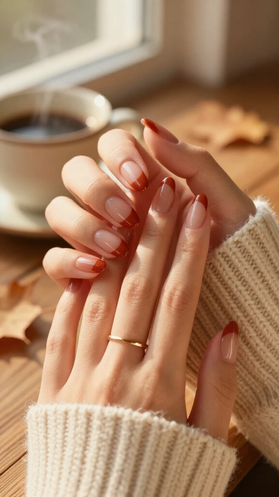 Soft terracotta French cut