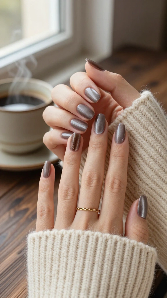 Rich taupe velvet