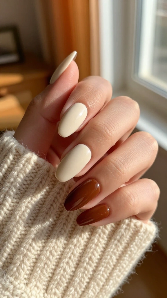 Cream & Chestnut Split