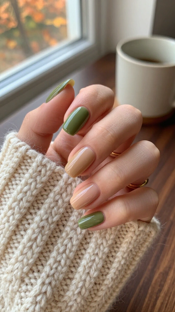 Olive-toned nude