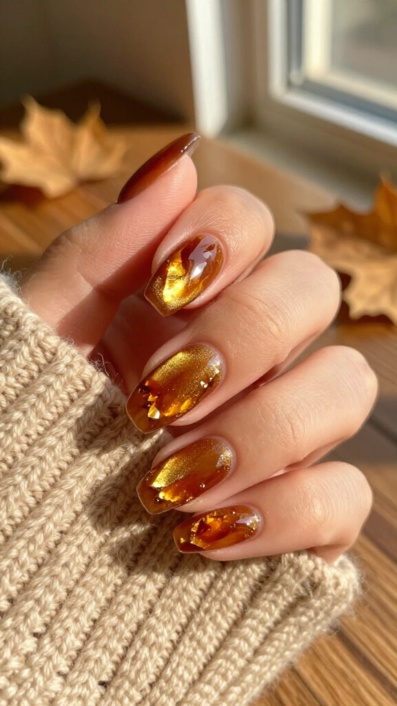 Amber resin 3D magnetic polish