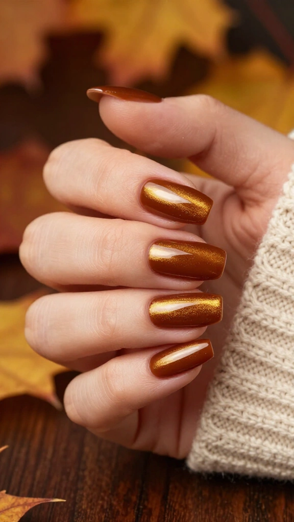 Smoked chestnut diagonal slash