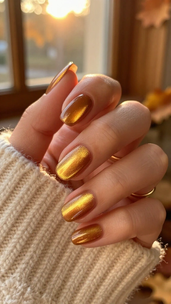 Golden hour honey cat eye
