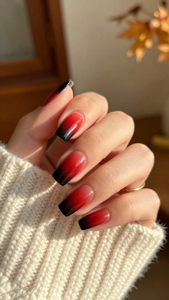 Scarlet ombré fade