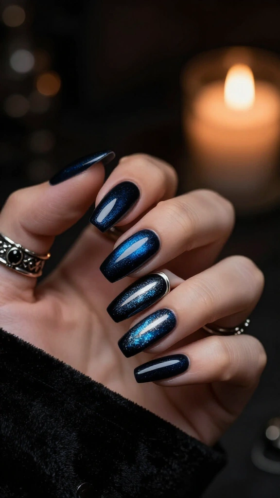 Velvet midnight cat-eye
