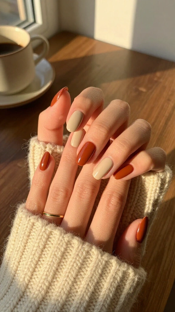 Soft terracotta accent